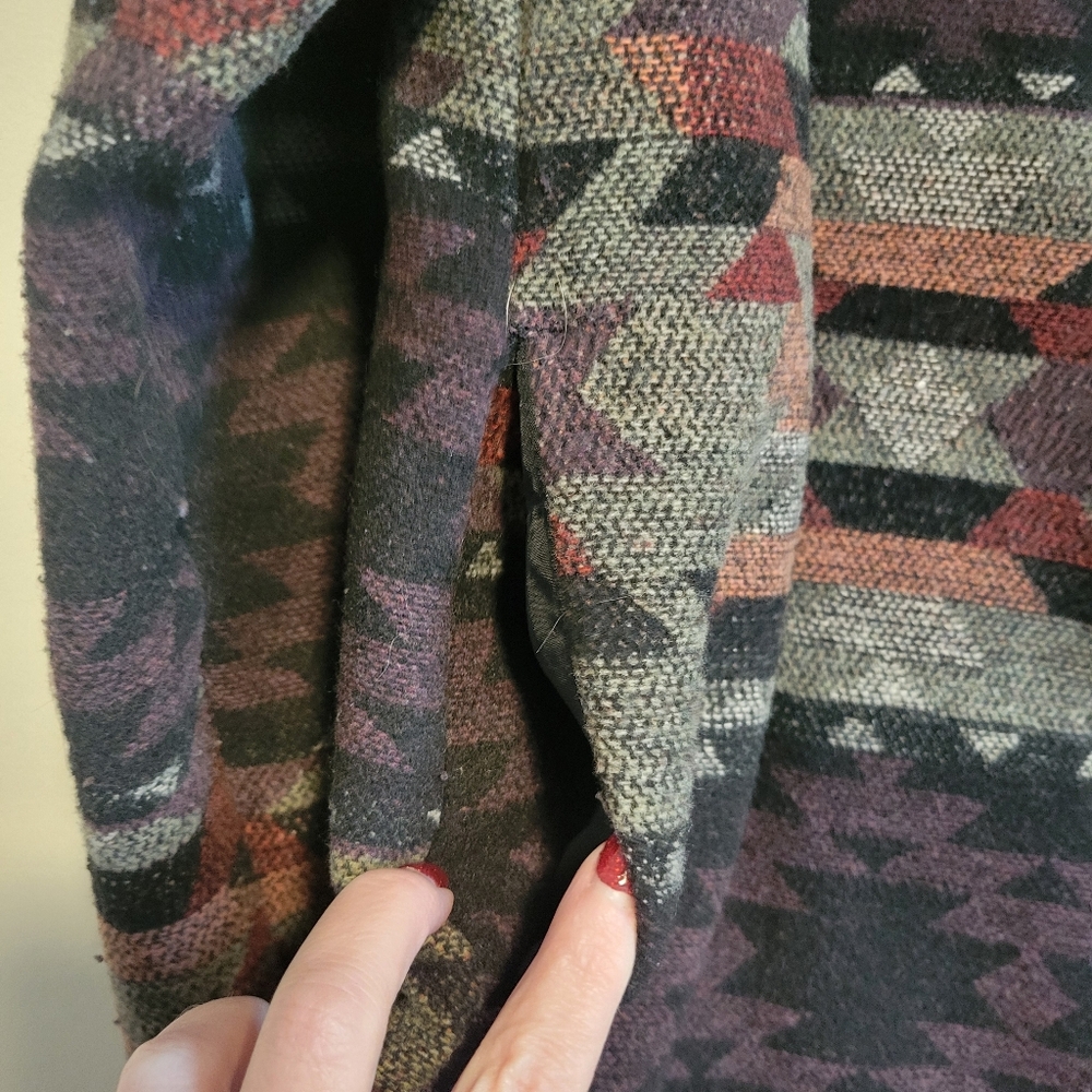 Maurices Aztec Patterned Utility Jacket Size Large - image 2